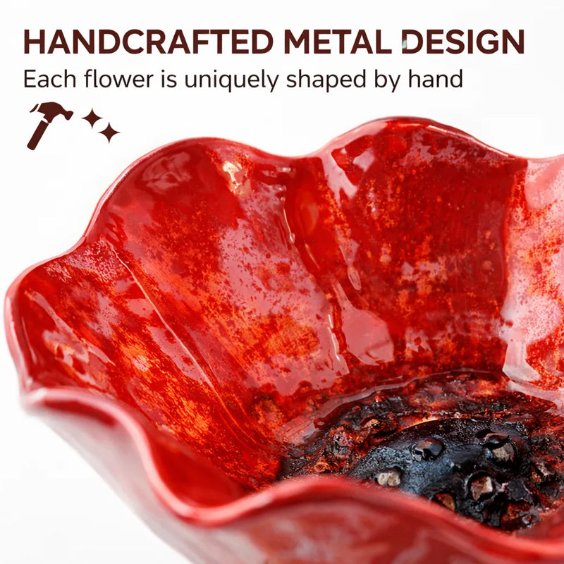 🌸Χειροποίητη μεταλλική βάση στήριξης για κήπο με λουλούδια🐦-GR