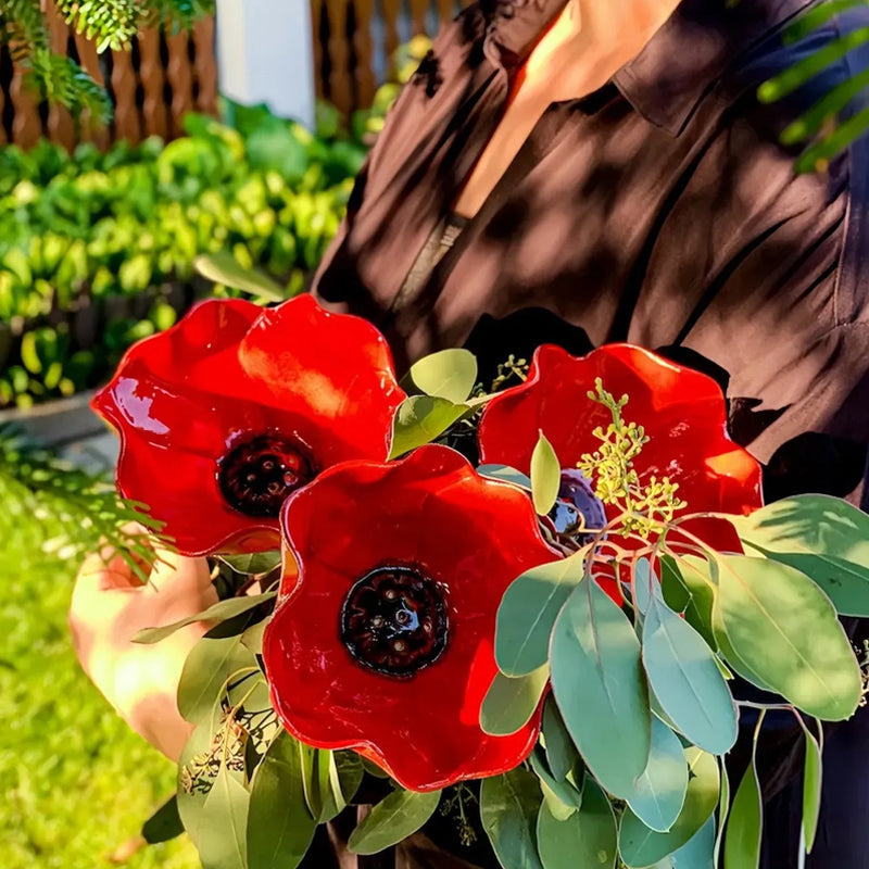 🌸Χειροποίητη μεταλλική βάση στήριξης για κήπο με λουλούδια🐦-GR