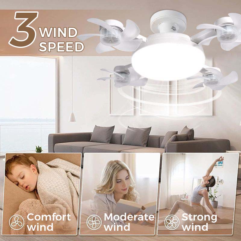 💡 Uživajte v hladnem udobju in mehki svetlobi - Sodoben LED stropni ventilator z daljinskim upravljalnikom - Plačilo po povzetju 🌀-SI