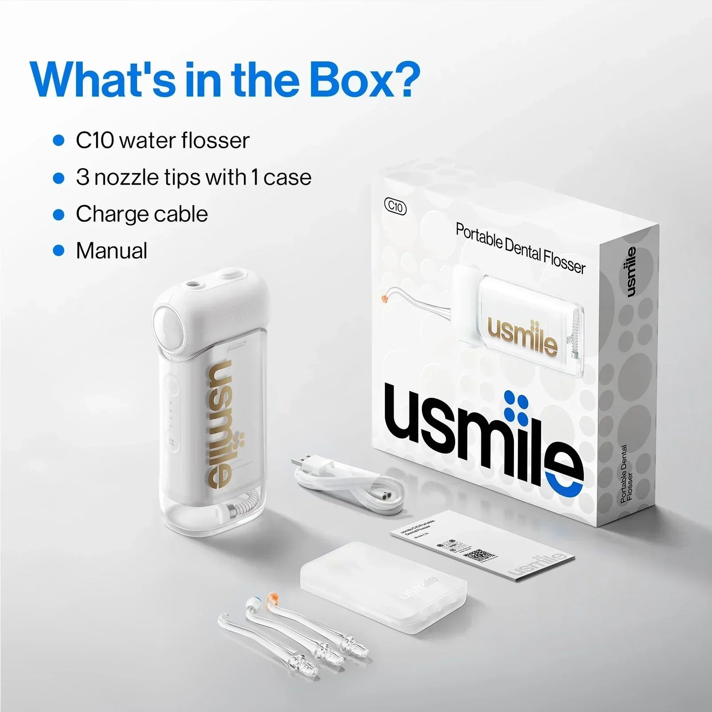Φορητός οδοντιατρικός ψεκαστήρας Usmile C10-GR