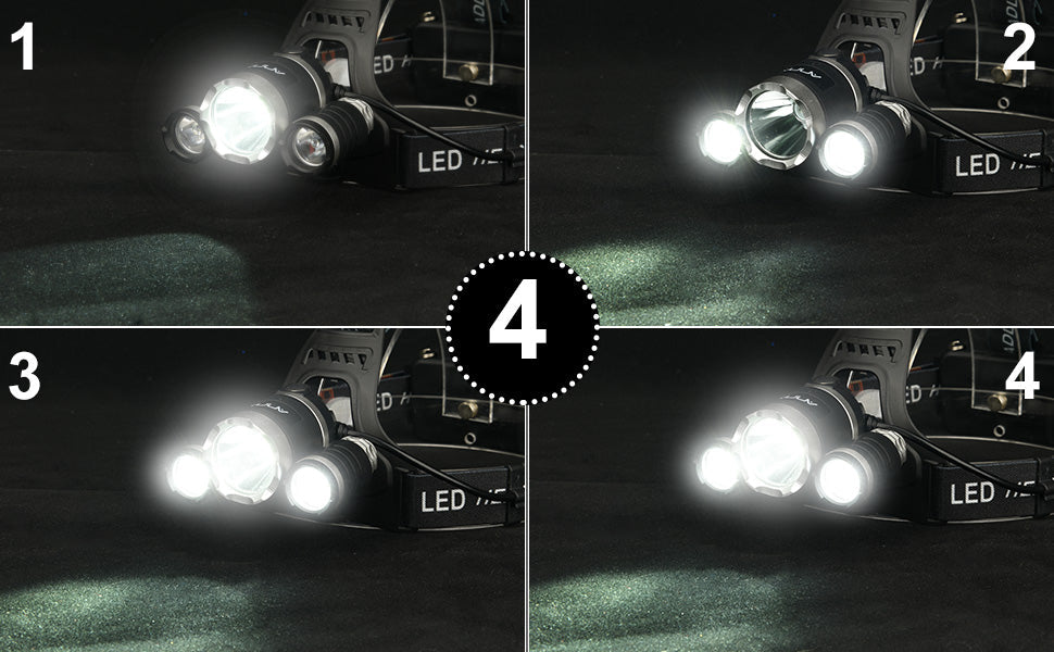 Priekinis žibintas - 3X CREE T6