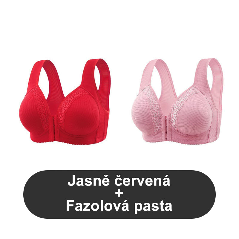 Dihanje - Plus velikost modrčka brez jeklenega obroča [1 + 1 brezplačno].