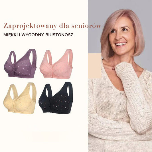 Βαμβακερό σουτιέν με κλείσιμο μπροστά 