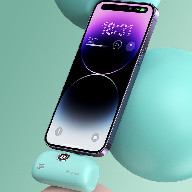 Nešiojami belaidžiai power bank lūpų dažai, kurių dydis 5000 mAh